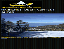 Tablet Screenshot of mountainreport.com